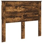 vidaXL Cadre de lit avec tiroir Chêne fumé 120 x 190 cm Pin massif