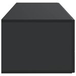 vidaXL Meuble TV mural Noir 98 x 41 x 30 cm Bois d'ingénierie
