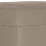 vidaXL Ensemble de canapés 3 Pièces avec coussins taupe tissu microfibre