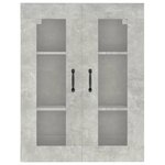 vidaXL Armoire murale suspendue Gris béton 69 5x34x90 cm