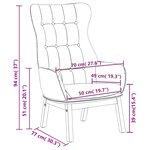 vidaXL Chaise de relaxation Gris foncé Tissu