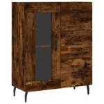 vidaXL Buffet chêne fumé 69 5x34x90 cm bois d'ingénierie