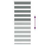 vidaXL Store zèbre gris foncé largeur du tissu 55 9 cm polyester