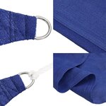 vidaXL Voile d'ombrage 160 g/m² rectangulaire bleu 2 5x5 m PEHD