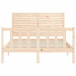 vidaXL Cadre de lit sans matelas 140x190 cm bois de pin massif