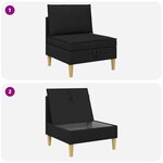vidaXL Sofa avec rangement Tissu