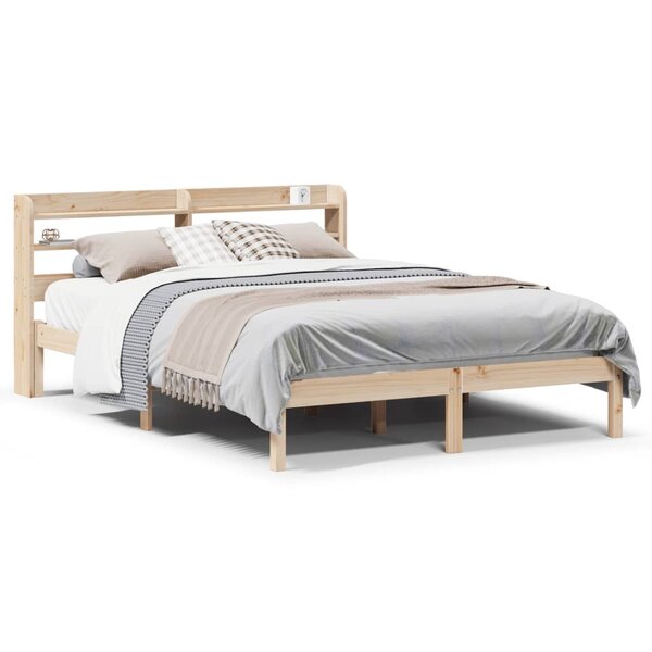 vidaXL Cadre de lit sans matelas 160x200 cm bois massif de pin
