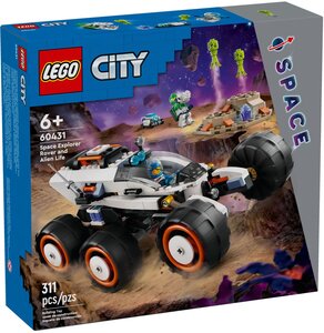 LEGO City - Rover d'Exploration Spatiale et Vie Extraterrestre - 60431 : Aventure Cosmique pour Enfants
