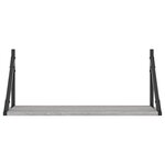 vidaXL Étagères murales 2Pièces sonoma gris 60x25x25 5 cm bois ingénierie