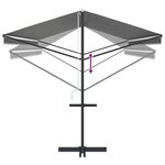 vidaXL Auvent autoportant 6 x 3 m Polyester Gris