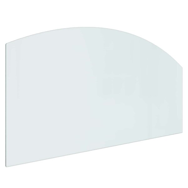 vidaXL Plaque en verre de cheminée Transparent 120 x 60 cm Verre