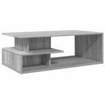 vidaXL Table basse sonoma gris 102x55x35 cm bois d'ingénierie