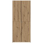 vidaXL Buffet haut en chêne artisanal 40x42 5x185 cm en bois d'ingénierie