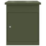 vidaXL Boîte de dépôt de colis Vert olive 44 x 35 x 59 cm Acier