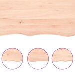 vidaXL Dessus de table 60x50x(2-6) cm bois de chêne massif non traité
