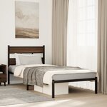 vidaXL Cadre de lit sans matelas avec tête de lit 90x200 cm