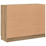 vidaXL Buffet chêne artisanal 90 5x30x70 cm bois d'ingénierie