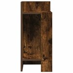 vidaXL Tables d'appoint 2 Pièces avec étagère chêne fumé 25 5x27x60 cm