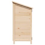 vidaXL Abri de jardin Naturel 106 5 x 56 x 113 5 cm Bois d'ingénierie