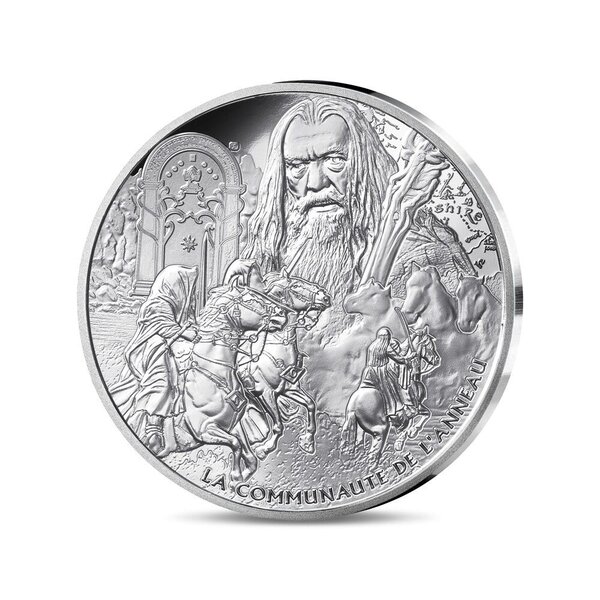 Le Seigneur des Anneaux Monnaie de 10€ Argent La Communauté de l'Anneau