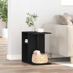 vidaXL Table d'appoint Chêne noir 50 x 30 x 50 cm Bois d'ingénierie