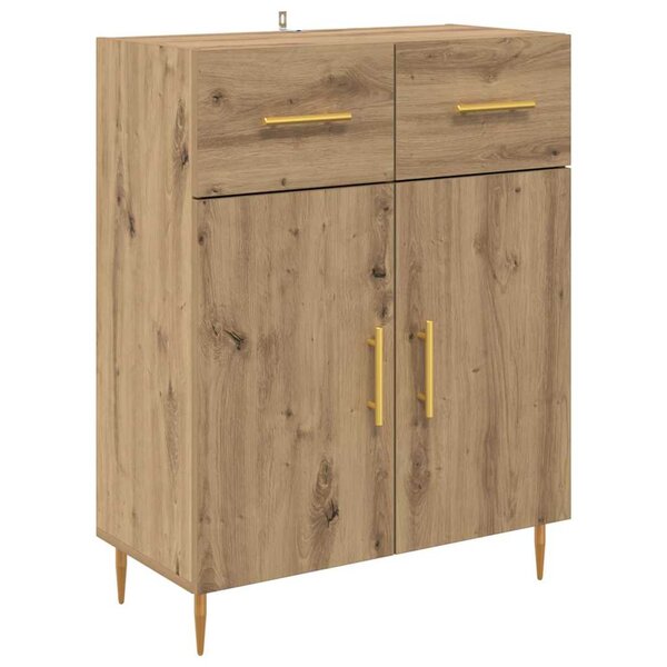 vidaXL Buffet Chêne artisanal 69 5 x 34 x 90 cm Bois d'ingénierie