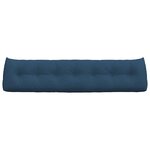 vidaXL Coussin de Dos Bleu 200 x 24 x 50 cm tissu