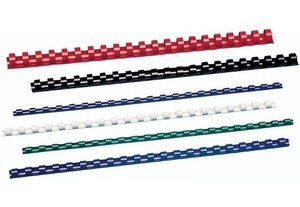 Lot de 100 CombBind Peignes de reliure bleu 19 mm GBC