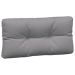vidaXL Coussins de palette lot de 3 gris tissu