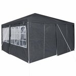 vidaXL Tente de fête Anthracite  Blanc 400 x 400 x 266 cm