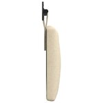 vidaXL Tête de lit suspendue Crème Tissu