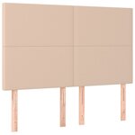 vidaXL Cadre de lit avec tête de lit Cappuccino 140x200 cm Similicuir