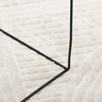 vidaXL Tapis IZA poils courts style scandinave crème Ø 200 cm