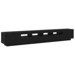 vidaXL Meuble TV 3 Pièces Noir 260 x 35 x 40 cm Bois d'ingénierie