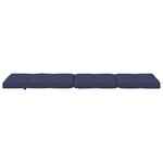 vidaXL Coussin d'extérieur 2 Pièces Bleu marine 180 x 55 x 7 cm Tissu