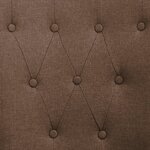 vidaXL Chaises à manger avec accoudoirs lot de 2 marron tissu