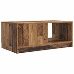 vidaXL Table basse Bois ancien 90 x 50 x 37 cm Bois d'ingénierie