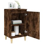vidaXL Table de chevet chêne fumé 40x35x70 cm bois d'ingénierie