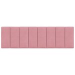 vidaXL Coussin de tête de lit rose 160 cm velours