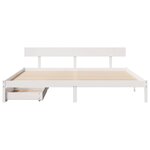 vidaXL Cadre de lit sans matelas blanc 180x200 cm bois massif de pin
