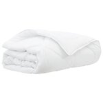 vidaXL Duvet d'été simple Blanc 220 x 135 x 3 cm Polyester