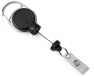 Enrouleur EXTRA STRONG pour Porte-badge et Clé Noir DURABLE