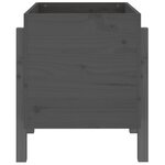 vidaXL Jardinière gris 62x50x57 cm bois massif de pin