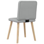 vidaXL Chaises à manger lot de 4 gris clair tissu