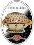 Pièce de monnaie en Argent 1 Dollar g 16.81 Millésime 2025 Faberge Eggs RENAISSANCE EGG