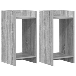 vidaXL Support de Plante 2 pièces Sonoma gris 30 x 30 x 60 cm