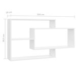 vidaXL Étagères murales Blanc 104x20x58 5 cm Bois d'ingénierie