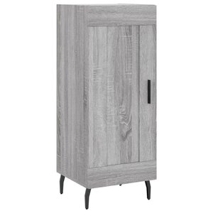 vidaXL Buffet Sonoma gris 34 5x34x90 cm Bois d'ingénierie