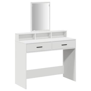 vidaXL Coiffeuse avec tiroir Blanc 100 x 41 x 140 cm Bois d'ingénierie