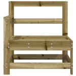 vidaXL Canapé d'angle de jardin bois de pin imprégné